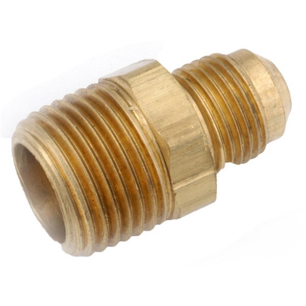 Anderson Metals 714048-1012 .63 in. Flare x .75 in. Male Iron Pipe Thread Brass Flare Connector 166613 - main